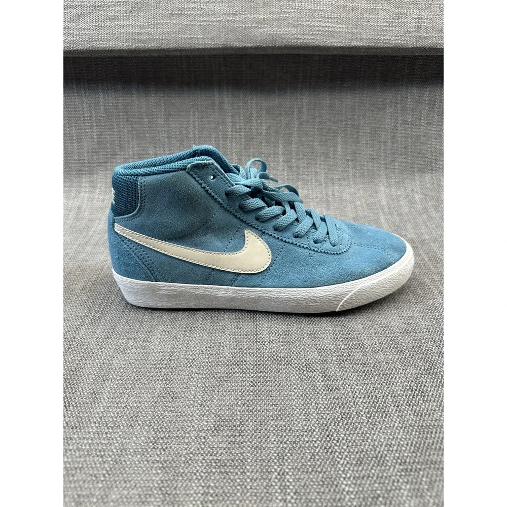 Nike‎ Bruin High SB DR0126-400 Womens 7 Skateboarding Shoes Noise Aqua Sneakers